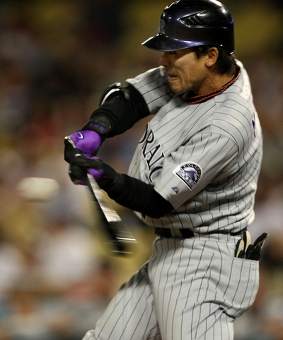 松井稼頭央 ドジャース戦で1安打1打点を記録