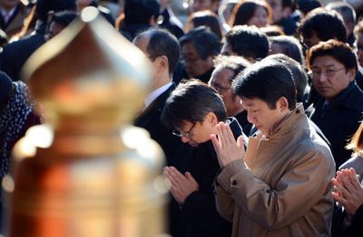 神田明神で仕事始めの参拝、商売繁盛願う