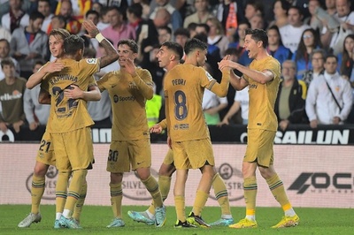 バルサがバレンシアに劇的勝利 後半ATにレワンドフスキ弾