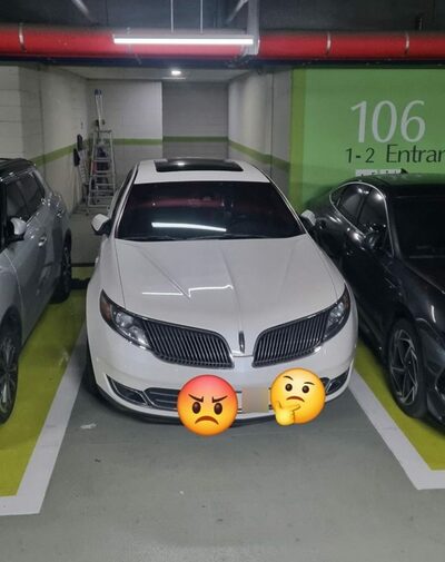 韓国・元日から失われたマナー…歩行者通路を堂々とふさぐ迷惑駐車