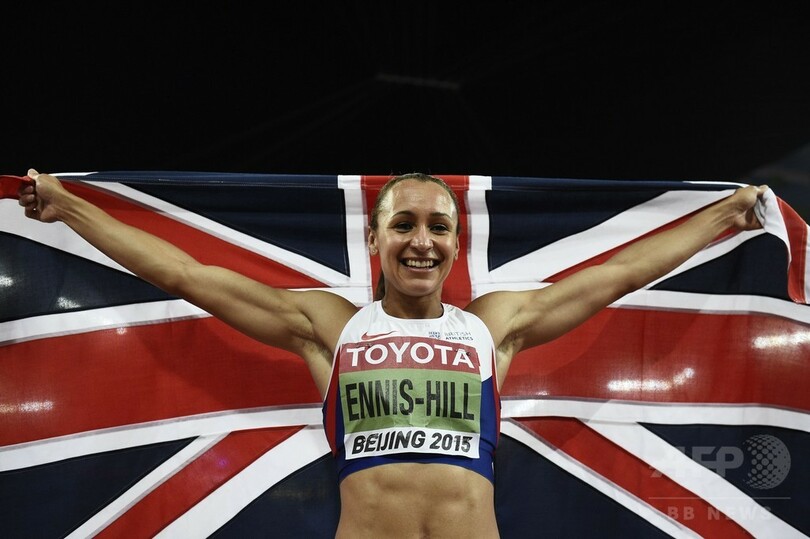 エニス ヒルが女子七種競技で2度目の金メダル 第15回世界陸上 写真3枚 国際ニュース Afpbb News