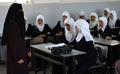 ガザ市内の学校の教室の様子（2013年4月2日撮影）。(c)AFP/MAHMUD HAMS