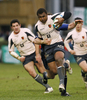 ボールを運ぶトゥールーズのマレリ・クナボレ（%%Maleli Kunavore%%）。(c)AFP/Peter Muhly