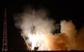 カザフスタンのバイコヌール（Baikonur）宇宙基地から打ち上げられる宇宙船ソユーズ「TMA-10M」（2013年9月26日撮影）。(c)AFP/VASILY MAXIMOV