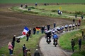 自転車ロードレースのワンデークラシック、パリ～ルーベ女子の部。レースに臨む集団（2021年10月2日撮影）。(c)ERIC LALMAND / BELGA / AFP