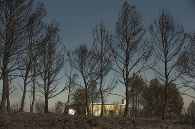 スペイン東部で山火事、2000人が避難