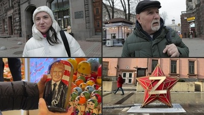 字幕:米トランプ新政権は「希望」か「恐怖」か キーウとモスクワ街頭の声