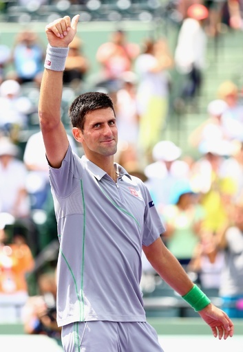 ジョコビッチが8強、紳士的プレーに拍手もらう ソニー・オープン