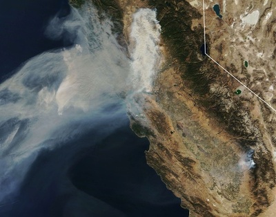 米カリフォルニア州森林火災、サンフランシスコでも大気汚染