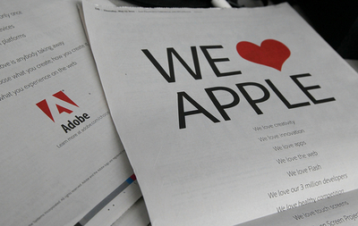 アドビ、アップルに皮肉のラブコールで反撃 Flash非対応問題