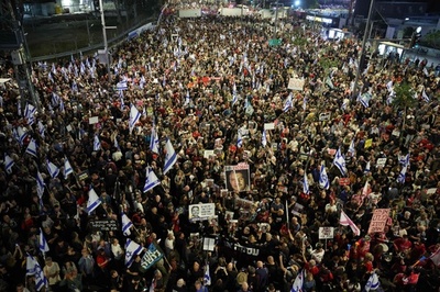 人質救出求め各地でデモ、首相辞任要求も イスラエル