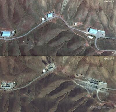 イスラエルによる空爆前後の衛星画像 イランのミサイル施設