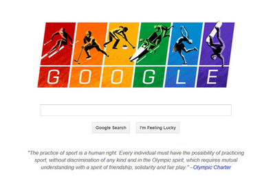 グーグル、ソチ五輪にあわせトップページにLGBTフラッグ