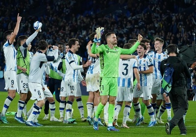 ソシエダが欧州CL決勝T進出、インテルも16強