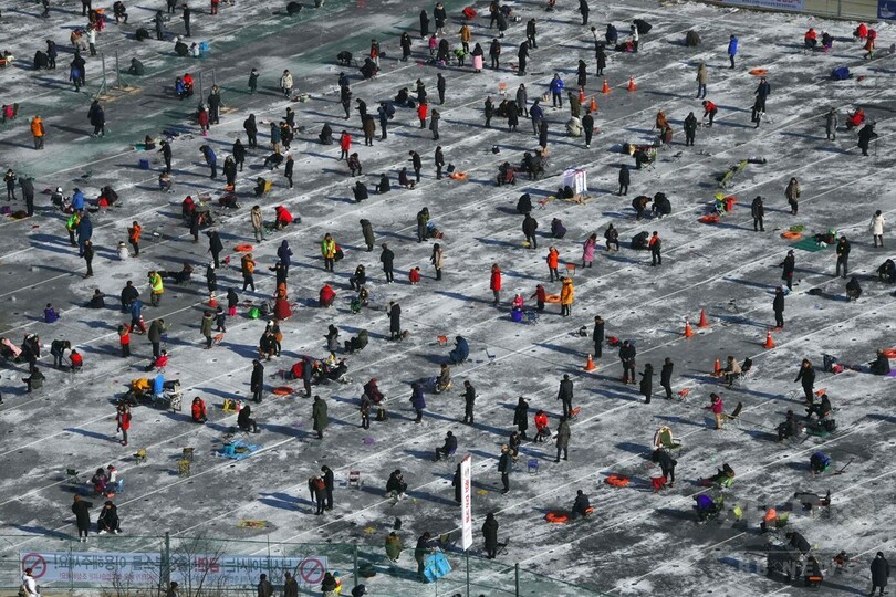 恒例のヤマメ祭り開幕、ヤマメ170トン放流 韓国