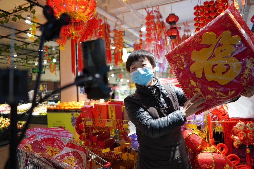中国のオンライン春節用品フェア、売上高9千億元超