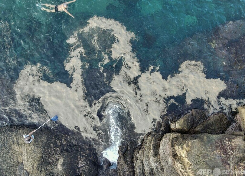 海底火山の軽石、台湾北部にも漂着