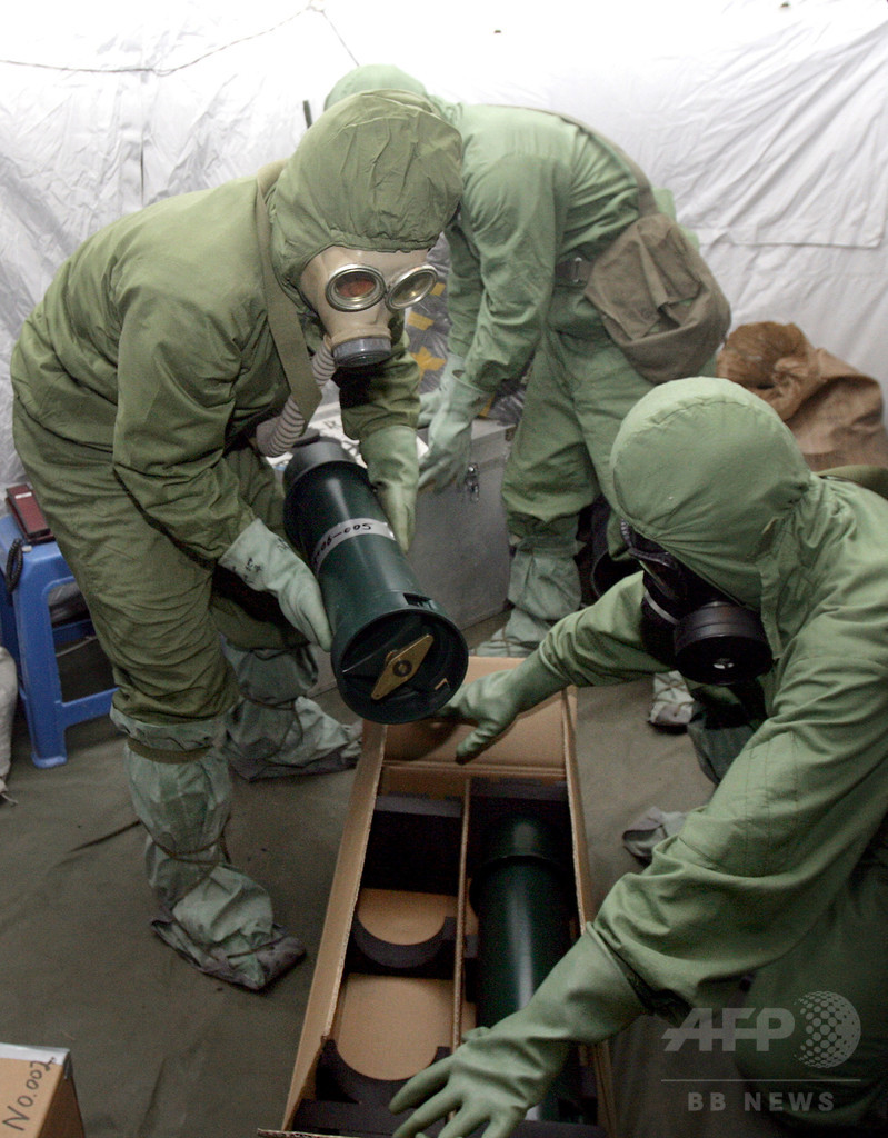 旧日本軍の化学兵器 日中政府で廃棄処理開始 写真1枚 国際ニュース Afpbb News