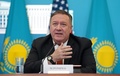 カザフスタンの首都ヌルスルタンで記者会見に臨む、米国のマイク・ポンペオ国務長官（2020年2月2日撮影）。(c)KEVIN LAMARQUE / POOL / AFP