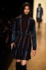 米ニューヨーク市内で発表された「BCBG マックス・アズリア」15/16年秋冬コレクション（2015年2月12日撮影）。(c)AFP/Getty Images/Frazer Harrison