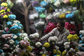 エジプト・カイロ（Cairo）で30日、人々が新年を迎える準備をする中、花屋でフラワーアレンジメントが用意された。

写真は花束を作る店員（2012年12月30日撮影）。(c)AFP/MAHMUD HAMS