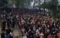 大仏を見るために並ぶ観光客（2018年2月20日撮影）。(c)CNS/劉忠俊