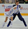 09-10フィギュアスケートGPシリーズ第2戦ロシア杯（%%2009 Cup of Russia%%）アイスダンス。合計81.25点で3位だったロシアのエカテリーナ・ルブレワ（%%Ekaterina Rubleva%%）／イワン・シェフェル（%%Ivan Shefer%%）組。（2009年10月23日撮影）(c)AFP/YURI KADOBNOV