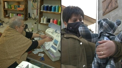 コロナで亡くなった家族の服でテディベア、気持ちの区切りに