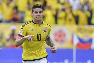 コロンビアが4位浮上、ロドリゲスの得点でボリビアに勝利 W杯南米予選