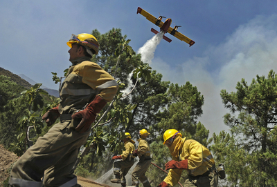 スペイン西部の山火事、市民に初の死者