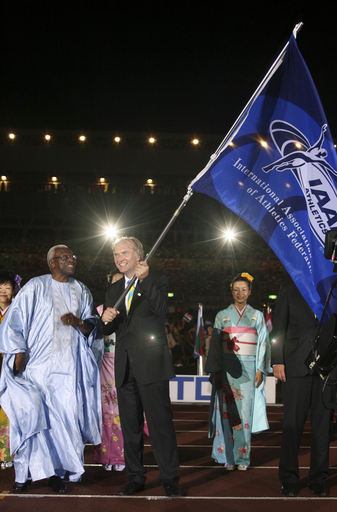 第11回世界陸上大阪大会の閉会式が開催される