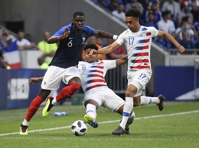 フランスが米国とドロー、ポグバは復調