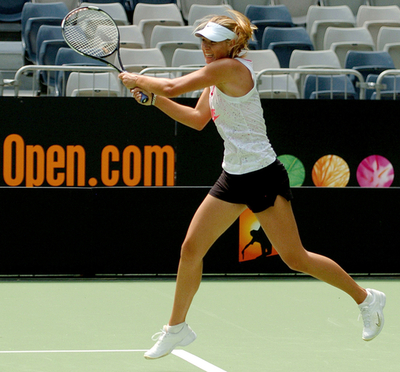 ＜テニス 07全豪オープン＞現地で練習を行うシャラポワ - オーストラリア