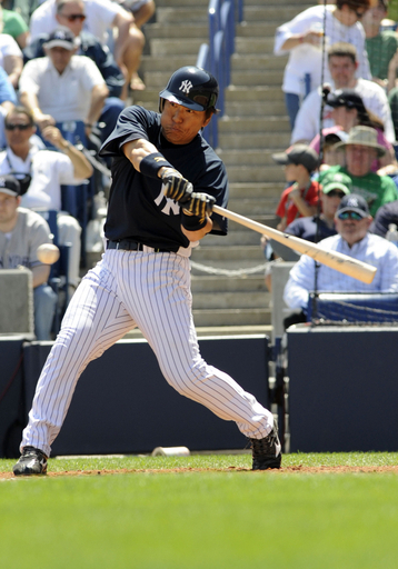 松井秀喜 レッドソックス戦で4打数3安打3打点