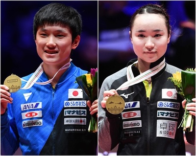 張本智和と伊藤美誠が優勝、ハンガリーOP