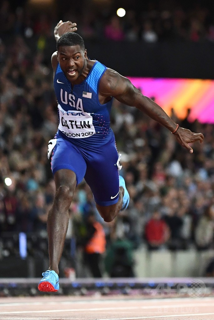 ガトリンが世界陸上男子100m制覇、ボルトは有終飾れず