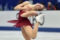 17-18フィギュアスケートグランプリ（GP）シリーズ第4戦、NHK杯、女子シングル・ショートプログラム（SP）。演技に臨むカロリーナ・コストナー（2017年11月10日撮影）。(c)AFP/Kazuhiro NOGI