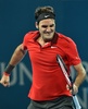 テニス、ブリスベーン国際（Brisbane International 2015）男子シングルス決勝。勝利を喜ぶロジャー・フェデラー（Roger Federer、2015年1月11日撮影）。(c)AFP/Saeed KHAN
