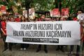 トランプ氏、NATO同盟国への防衛支援拒否を示唆 トルコ・アンカラで行われた、北大西洋条約機構首脳会議に反対する集会(2026年6月13日撮影)。(c)Adem ALTAN/AFP