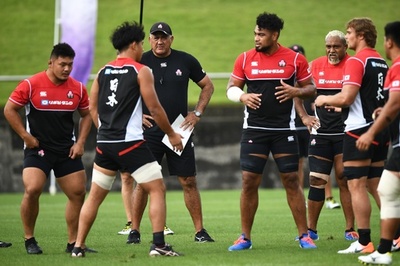 日本代表が静岡で練習、ラグビーW杯アイルランド戦控え