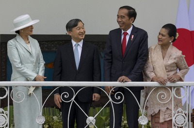 両陛下、インドネシア大統領と面会