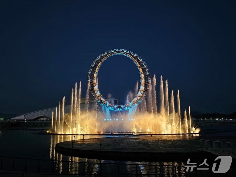 Big-O海上噴水ショー(c)news1