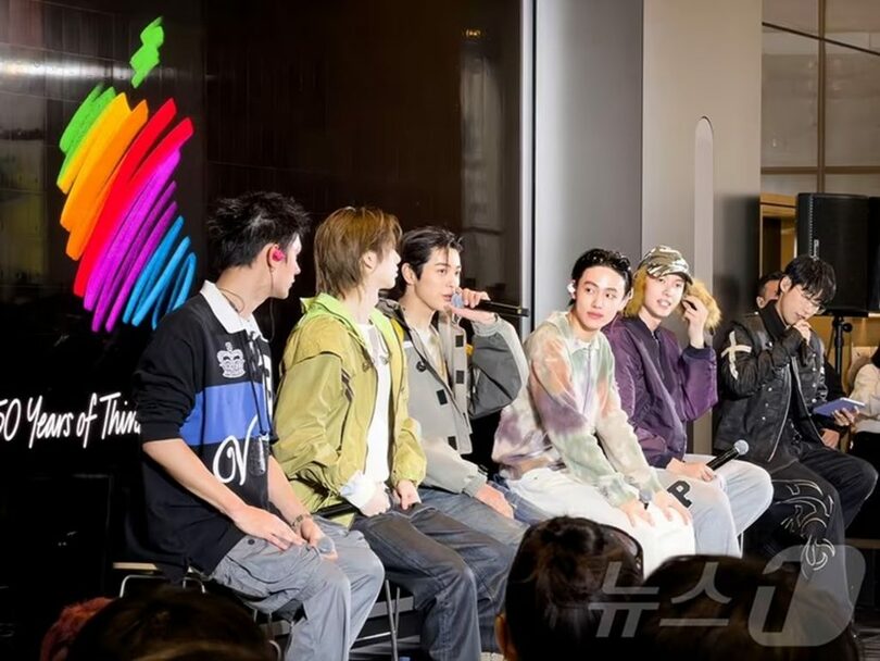 アップル明洞の記念イベントに登場したCORTIS(c)news1