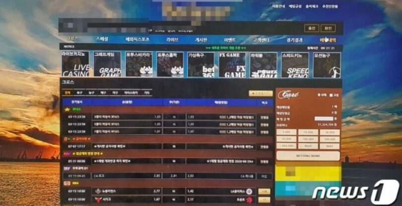 違法賭博サイト（釜山警察庁提供）(c)MONEYTODAY