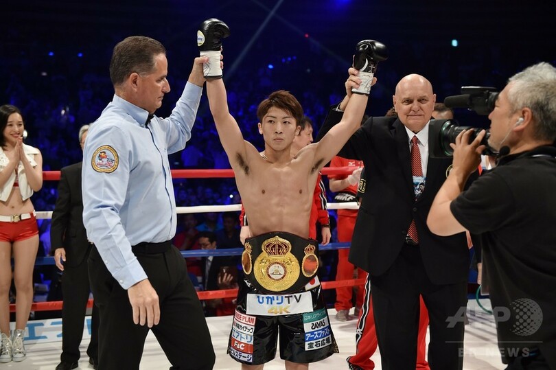 井上尚弥が日本人最速の3階級制覇 王者に1回tko勝ち 写真12枚 国際ニュース Afpbb News