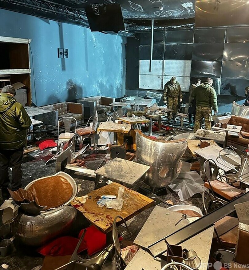 カフェ爆発、ウクライナと反体制派の「テロ攻撃」 ロシア当局