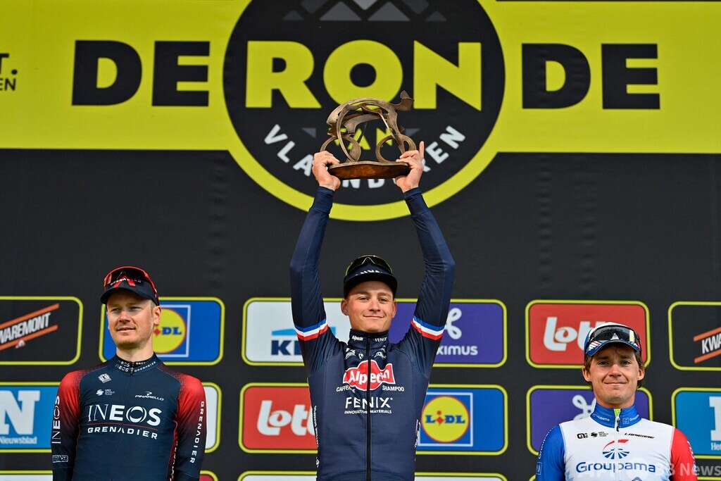 ファン・デル・プールがツール・デ・フランドルV ポガチャル悔しい4位 写真7枚 国際ニュース：AFPBB News