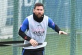 クラブの練習場でトレーニングに臨むフランス・リーグ1、パリ・サンジェルマンのリオネル・メッシ（2023年1月5日撮影）。(c)Bertrand GUAY / AFP