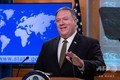 米首都ワシントンの国務省で記者会見するマイク・ポンペオ国務長官（2020年4月22日撮影）。(c)NICHOLAS KAMM / AFP