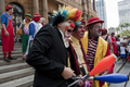 ブラジル・サンパウロ（Sao Paulo）で27日、サーカスデー（Circus Day）のイベントが開催され、大勢のピエロが集まった（2012年3月27日撮影）。(c)AFP/NELSON ALMEIDA